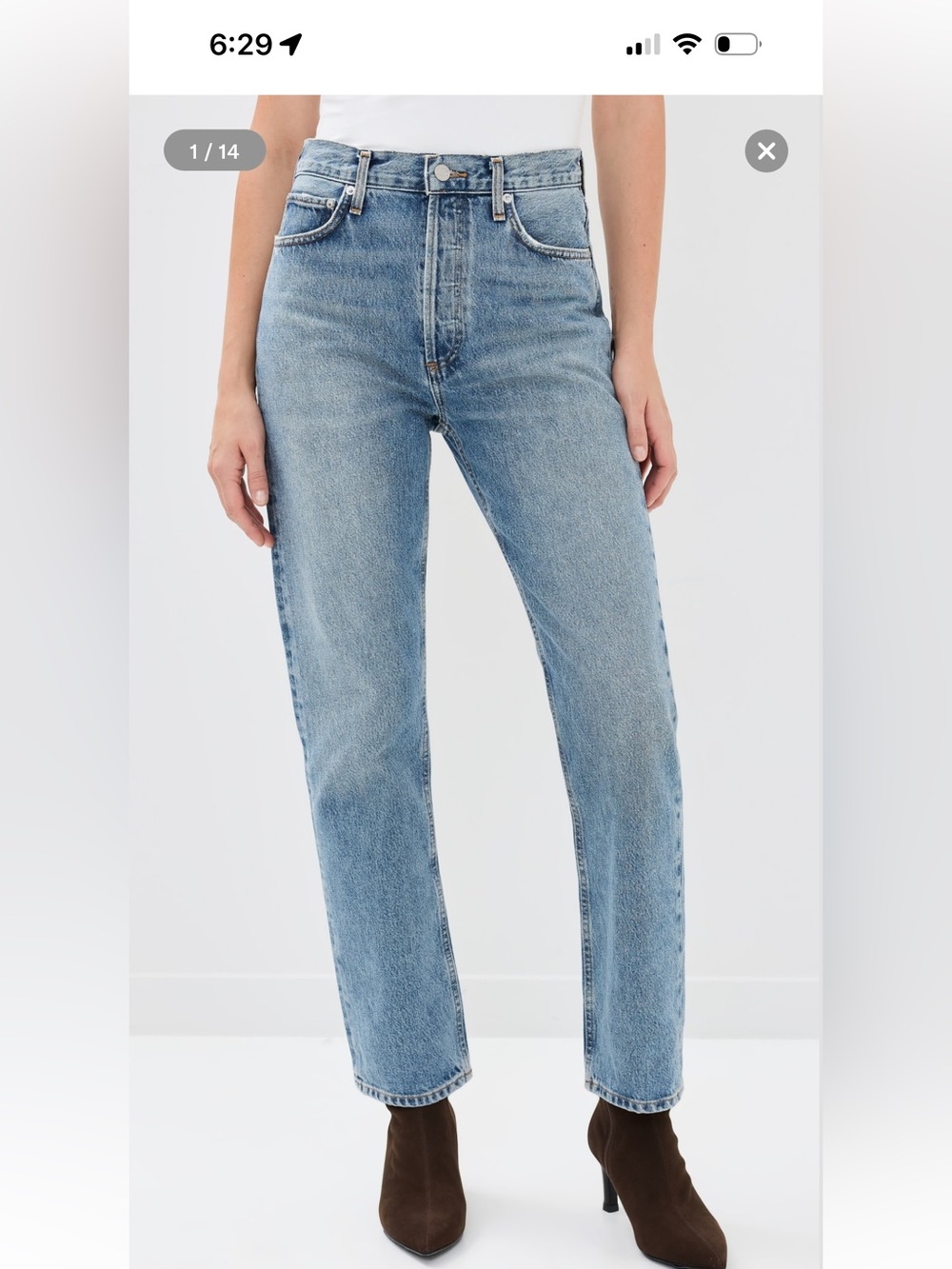 Agolde 90s Pinch Waist Size 25
